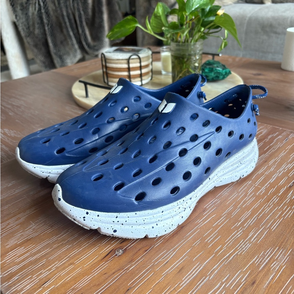 KANE Blue Perforated Slip-On Recovery Shoes
